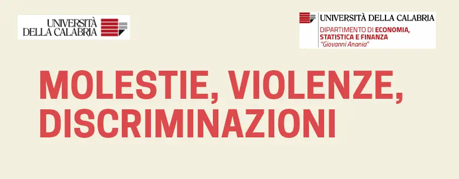 Logo Molestie, violenze e discriminazioni