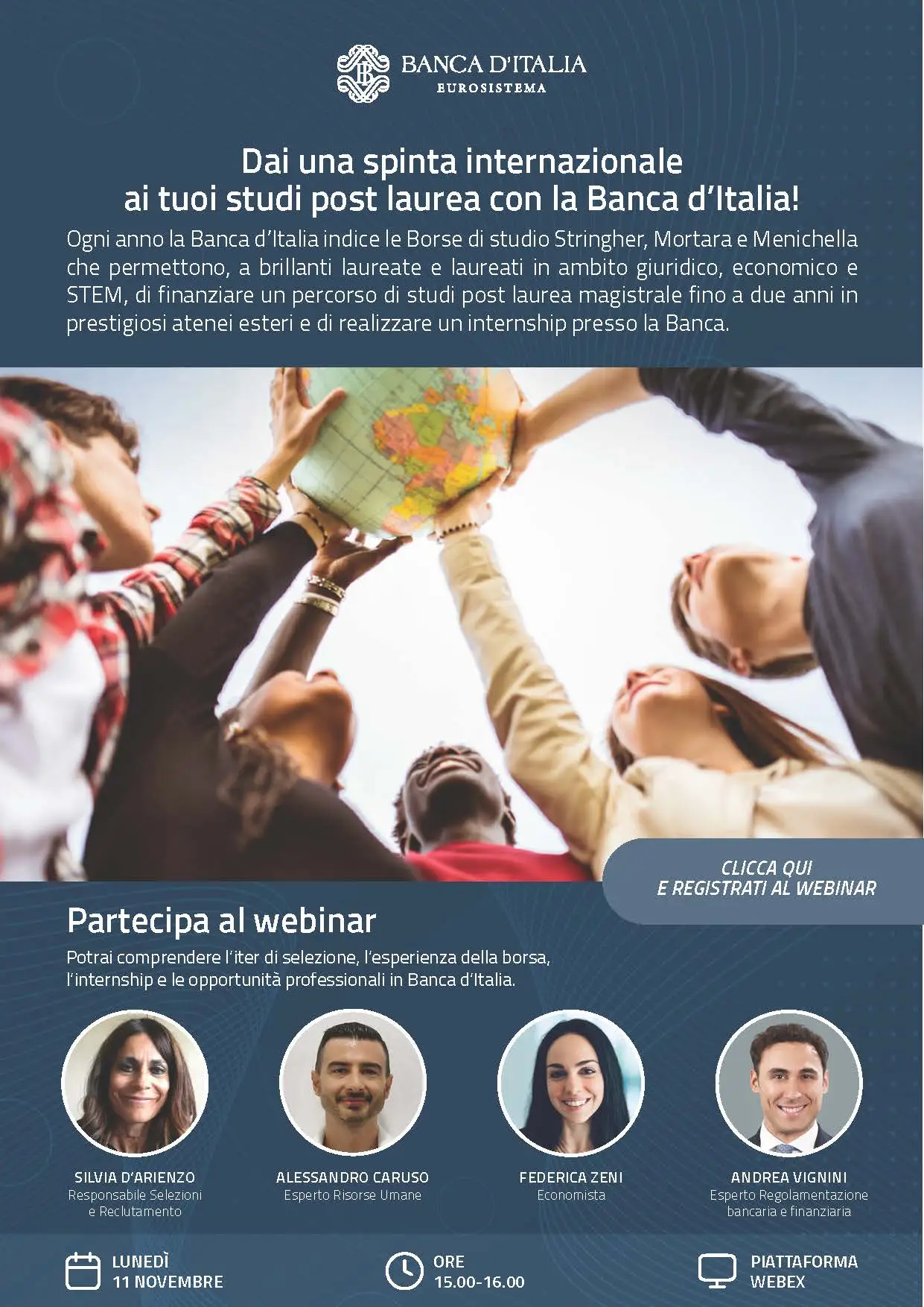 Webinar Borse di studio Banca d'Italia